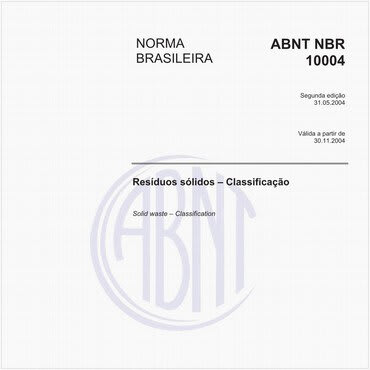 ABNT NBR 10004 classificacao de residuos