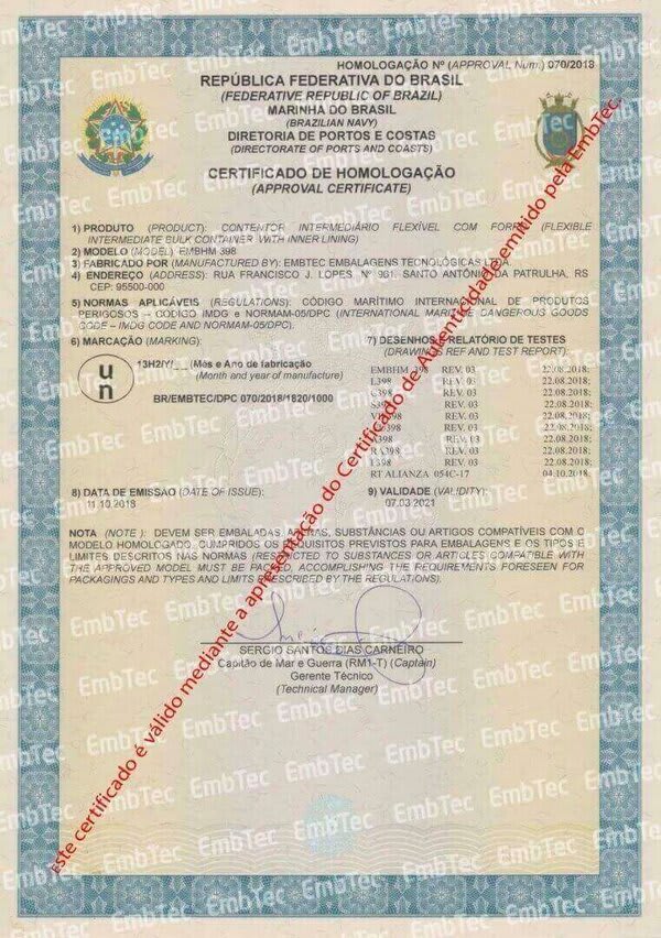 Certificado Marinha